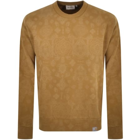 Product Image for Carhartt WIP Verse Print Sweatshirt Brown