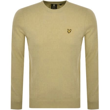 Product Image for Lyle And Scott Crew Neck Merino Knit Jumper Green