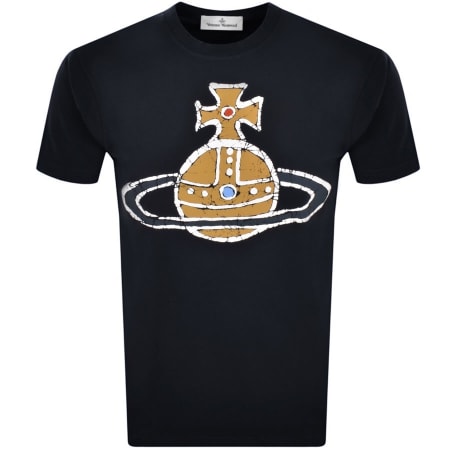 Product Image for Vivienne Westwood Classic Orb Logo T Shirt Navy