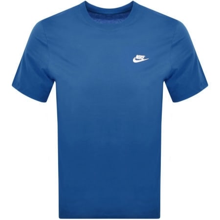Product Image for Nike Crew Neck Club T Shirt Blue