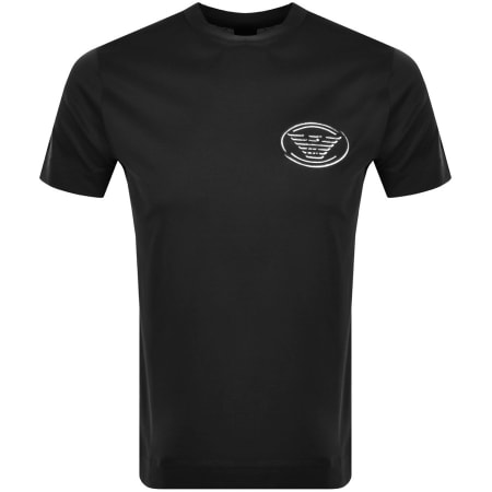 Product Image for Emporio Armani Crew Neck Logo T Shirt Black