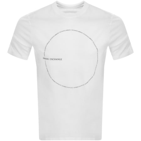 Product Image for Armani Exchange Crew Neck Logo T Shirt White