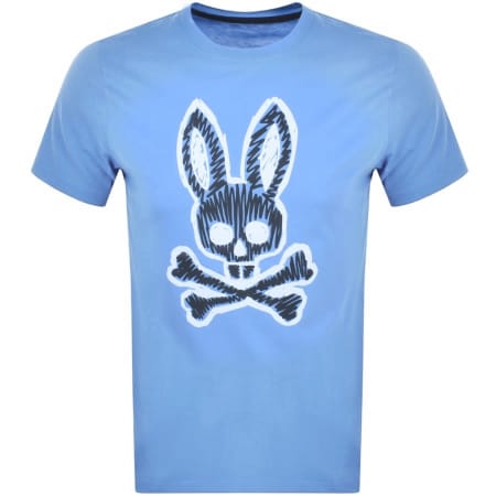 Product Image for Psycho Bunny Wardell Logo T Shirt Blue