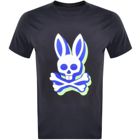 Product Image for Psycho Bunny Lamport Logo T Shirt Navy