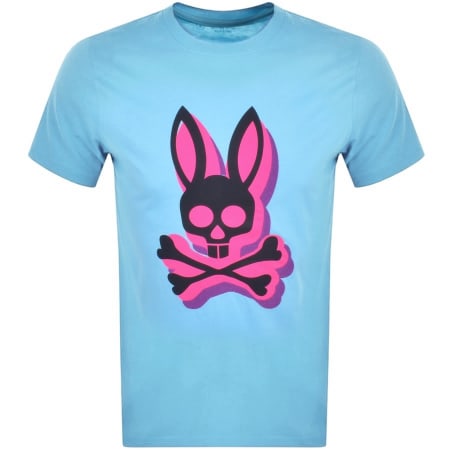 Product Image for Psycho Bunny Lamport Logo T Shirt Blue