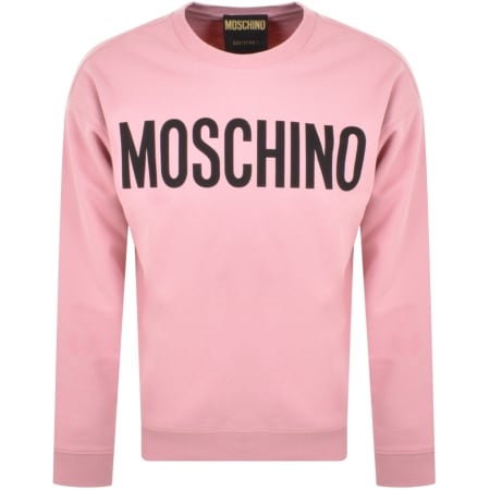 Product Image for Moschino Logo Sweatshirt Pink