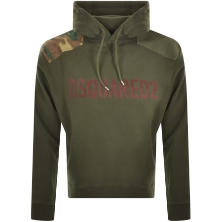Product Image for DSQUARED2 Patch Hoodie Green