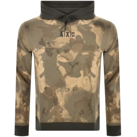 Product Image for Armani Exchange Logo Hoodie Beige