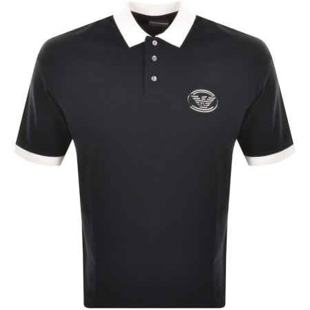 Product Image for Emporio Armani Short Sleeved Polo T Shirt Navy