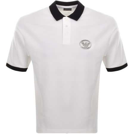 Product Image for Emporio Armani Short Sleeved Polo T Shirt White