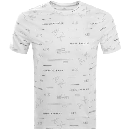 Product Image for Armani Exchange Crew Neck Logo T Shirt White