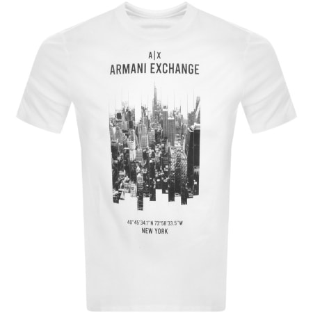 Product Image for Armani Exchange Crew Neck Logo T Shirt White