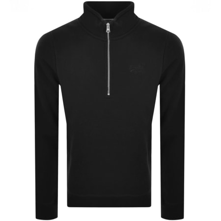 Product Image for Superdry Half Zip Sweatshirt Black