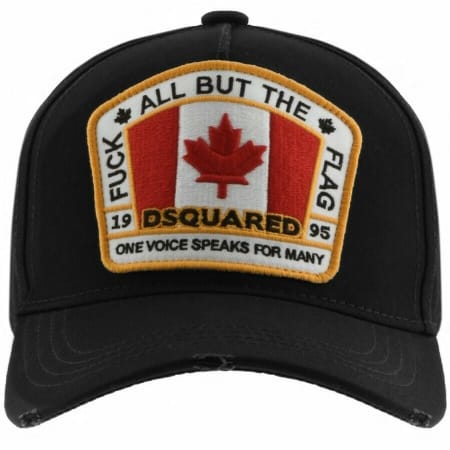 Product Image for DSQUARED2 Canada Patch Baseball Cap Black