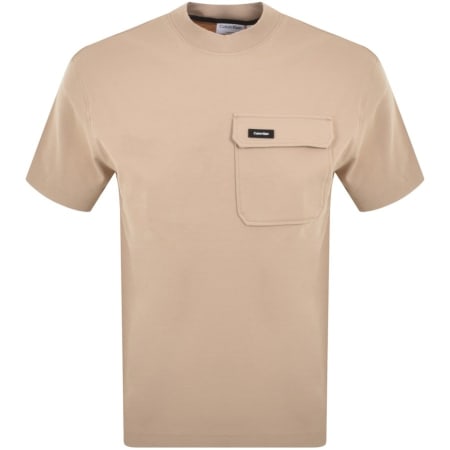 Product Image for Calvin Klein Workwear Pocket Comfort T Shirt Beige
