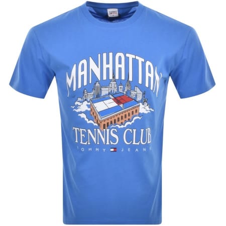 Product Image for Tommy Jeans Tennis Club Logo T Shirt Blue