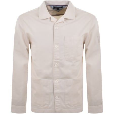 Product Image for Tommy Hilfiger Twill Overshirt Cream