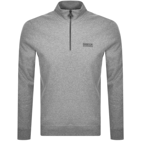 Recommended Product Image for Barbour International Half Zip Sweatshirt Grey