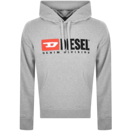 Product Image for Diesel S Ginn Logo Hoodie Grey