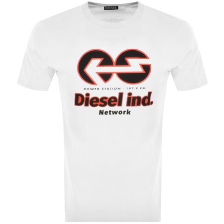 Product Image for Diesel T Just E18 Short Sleeved T Shirt White