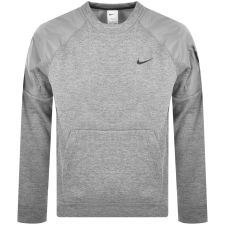 Product Image for Nike Training Therma FIT Crew Neck Sweatshirt Grey