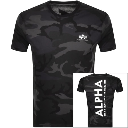 Product Image for Alpha Industries Back Print Logo T Shirt Black