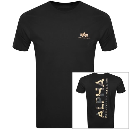 Product Image for Alpha Industries Back Print Logo T Shirt Black