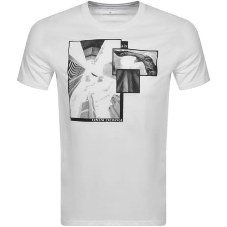Product Image for Armani Exchange Crew Neck Eagle T Shirt White