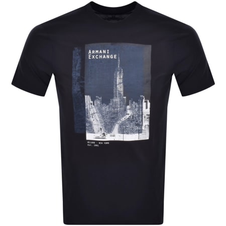 Product Image for Armani Exchange Crew Neck City T Shirt Navy