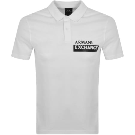 Product Image for Armani Exchange Short Sleeved Polo T Shirt White