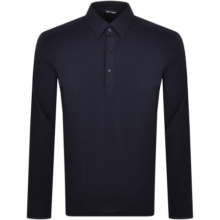 Product Image for BOSS C Hal Long Sleeve Shirt Navy