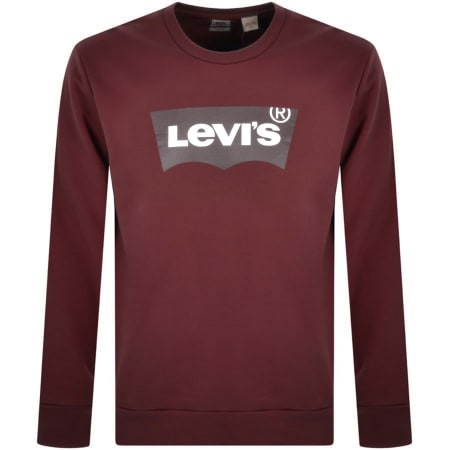 Product Image for Levis Photo Crew Neck Sweatshirt Burgundy