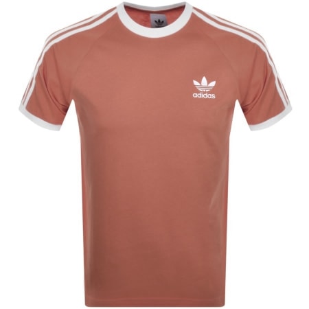 Product Image for adidas Originals 3 Stripe T Shirt Brown