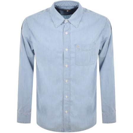 Product Image for Nudie Jeans Long Sleeved Denim Shirt Blue