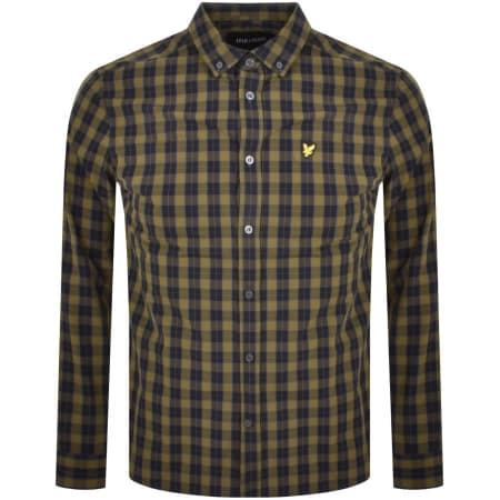 Product Image for Lyle And Scott Poplin Long Sleeve Shirt Green