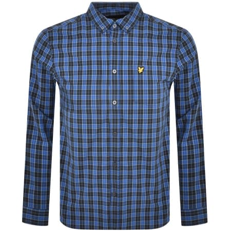 Product Image for Lyle And Scott Poplin Long Sleeve Shirt Blue