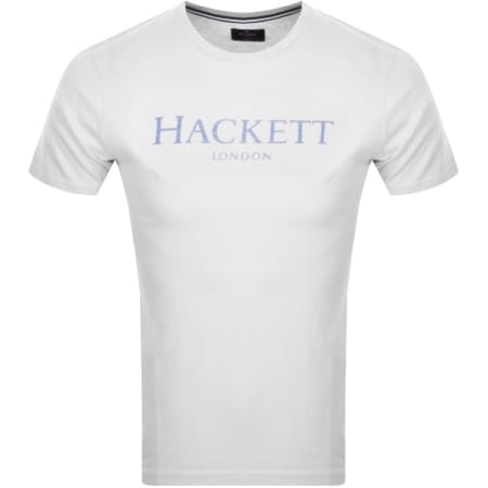 Product Image for Hackett London Logo T Shirt White