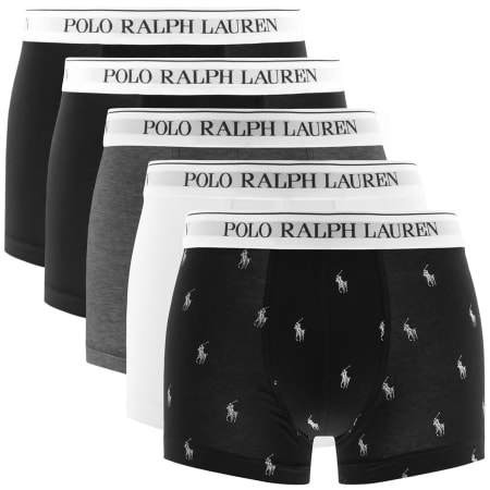 Product Image for Ralph Lauren Underwear 5 Pack Trunks Black