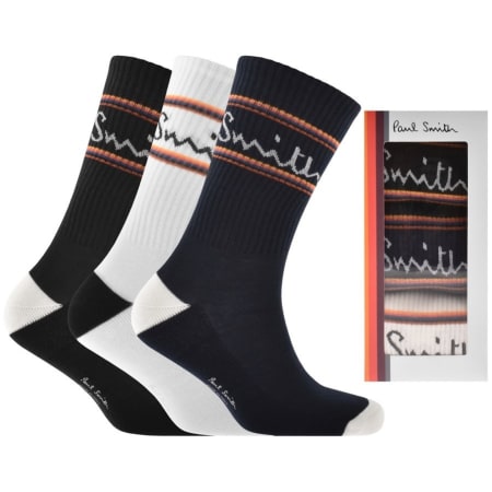Product Image for Paul Smith Gift Set 3 Pack Socks White