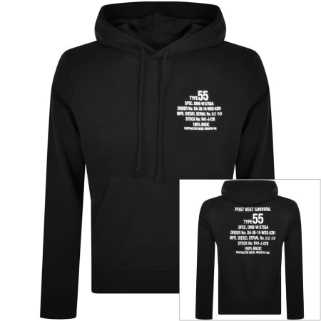 Product Image for Diesel S Ginn Logo Hoodie Black