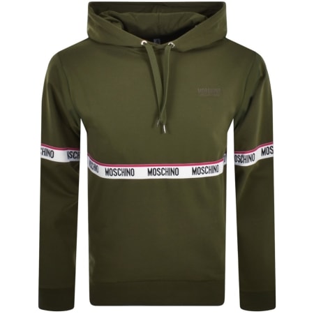 Product Image for Moschino Logo Tape Hoodie Khaki