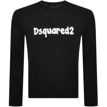 Product Image for DSQUARED2 Crew Neck Knitted Jumper Black