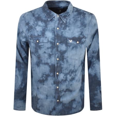 Product Image for True Religion Western Long Sleeve Shirt Blue