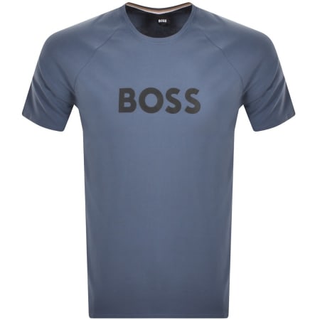 Product Image for BOSS Lounge Dynamic Logo T Shirt Blue