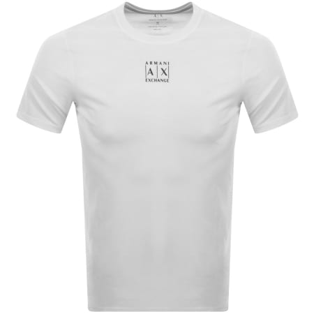 Product Image for Armani Exchange Crew Neck Logo T Shirt White