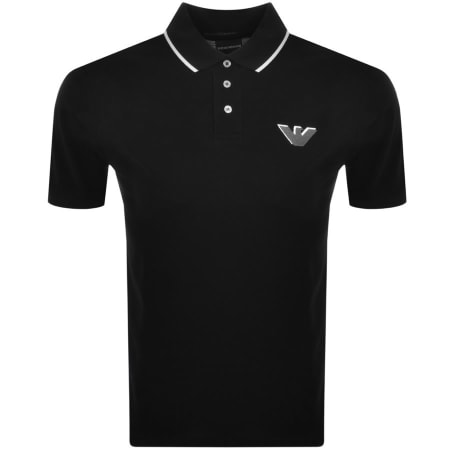 Product Image for Emporio Armani Short Sleeved Polo T Shirt Black