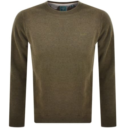 Product Image for Superdry Crew Neck Logo Sweatshirt Khaki