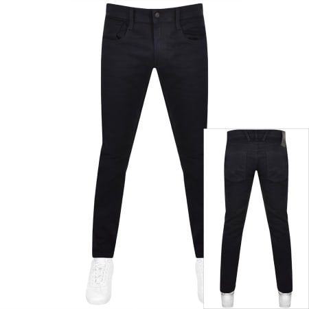 Product Image for Replay Anbass Hyperflex Dark Wash Jeans Navy