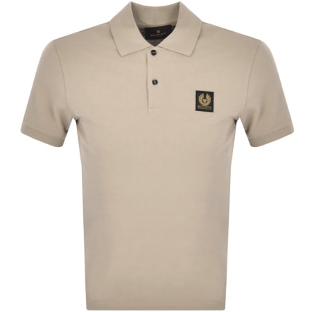 Product Image for Belstaff Logo Polo T Shirt Beige