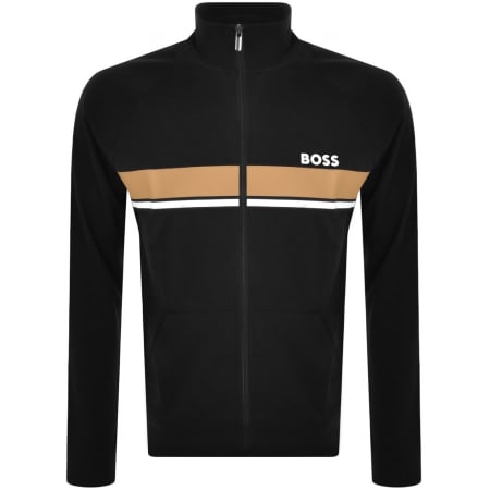 Product Image for BOSS Lounge Authentic Full Zip Sweatshirt Black